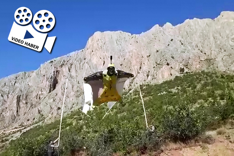 Kemaliye'de ölüme meydan okudu