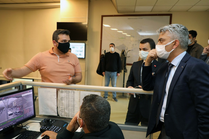 Erzincan'da kameralı koronavirüs denetimi