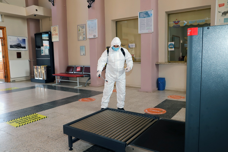 Erzincan'da dezenfekte çalışmaları sürüyor