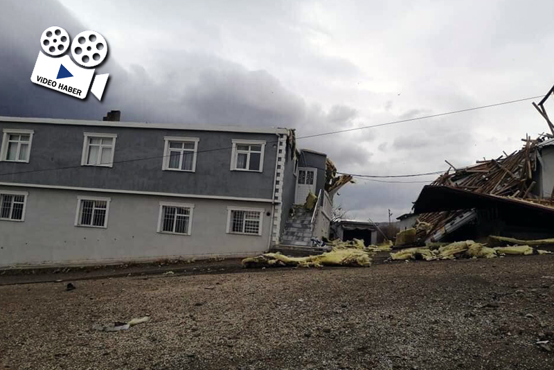 Fırtına Otlukbeli'ni vurdu