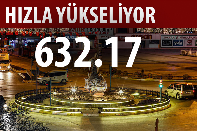 Erzincan'da korkutan yükseliş